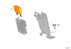Предохранитель Maxi оранжевый для MOTO K80 F 750 GS (0B08, 0B18) 0 (схема запасных частей)